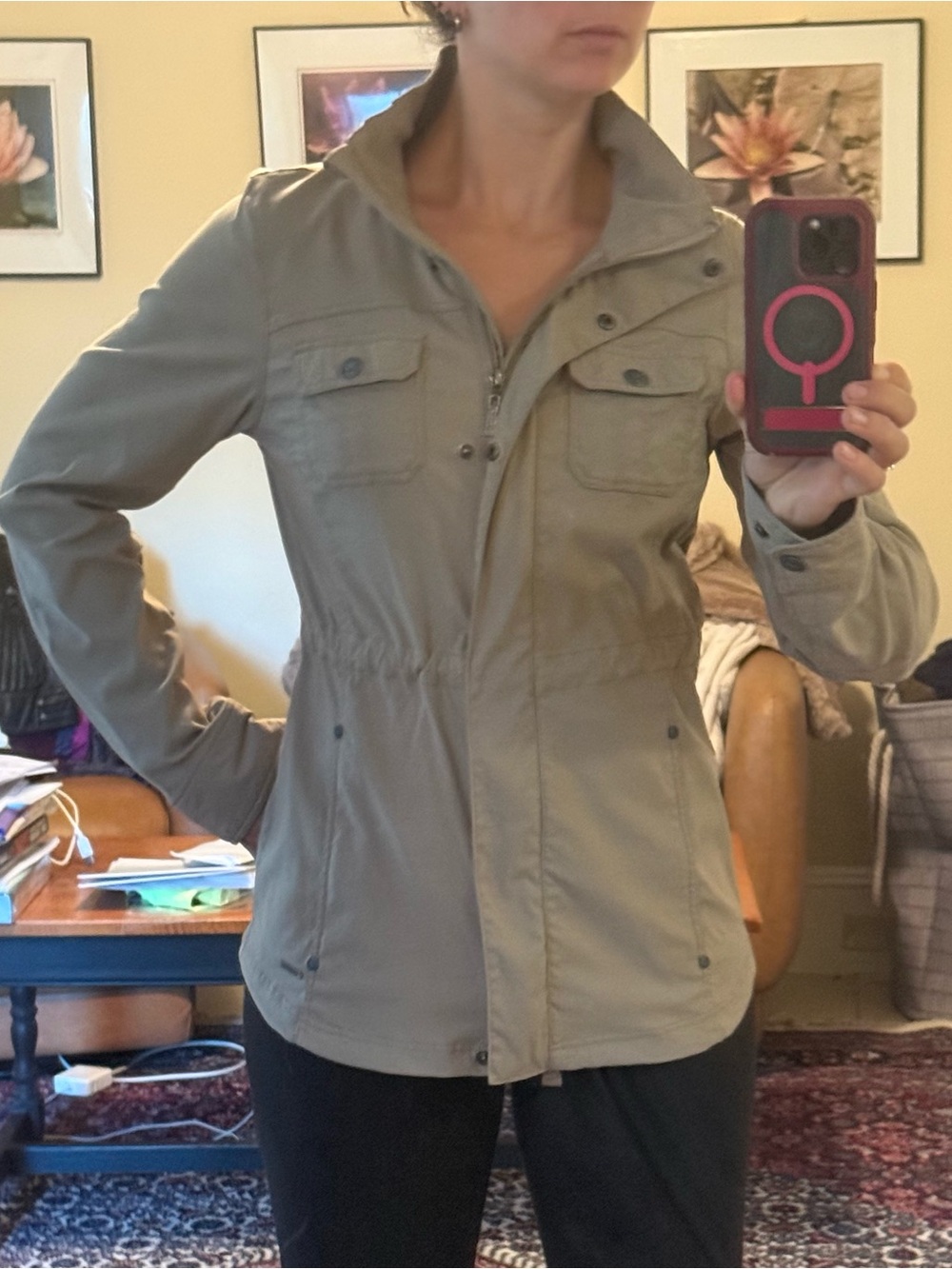 Prana Lightweight Women's Tan Utility Jacket SMALL